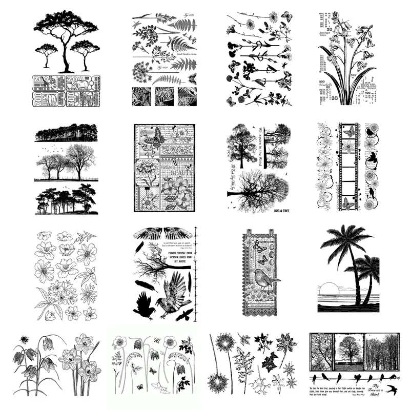 Interior Design Paper - New Arrival Plant Clear Stamps 2025