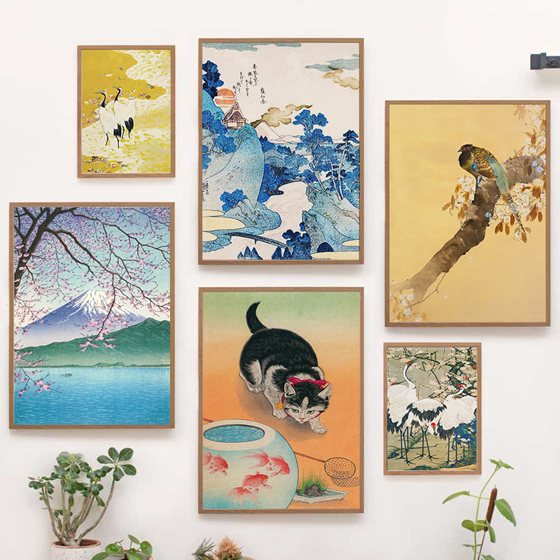 Interior Designer - Japanese Katsushika Hokusai Canvas Painting Wall