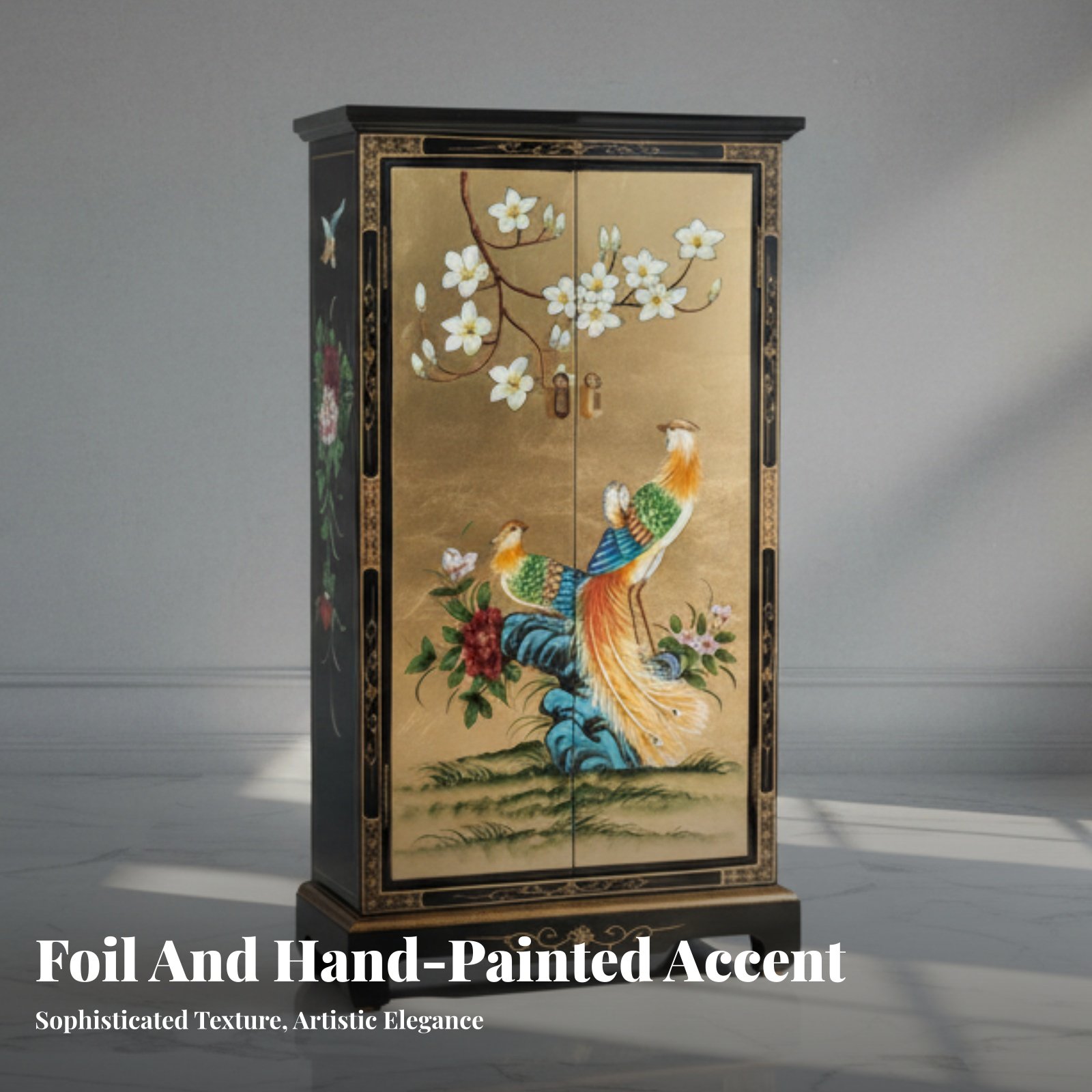 Hand-Painted 2-Door Cabinet Eu - огляд і ціна Interior Designer