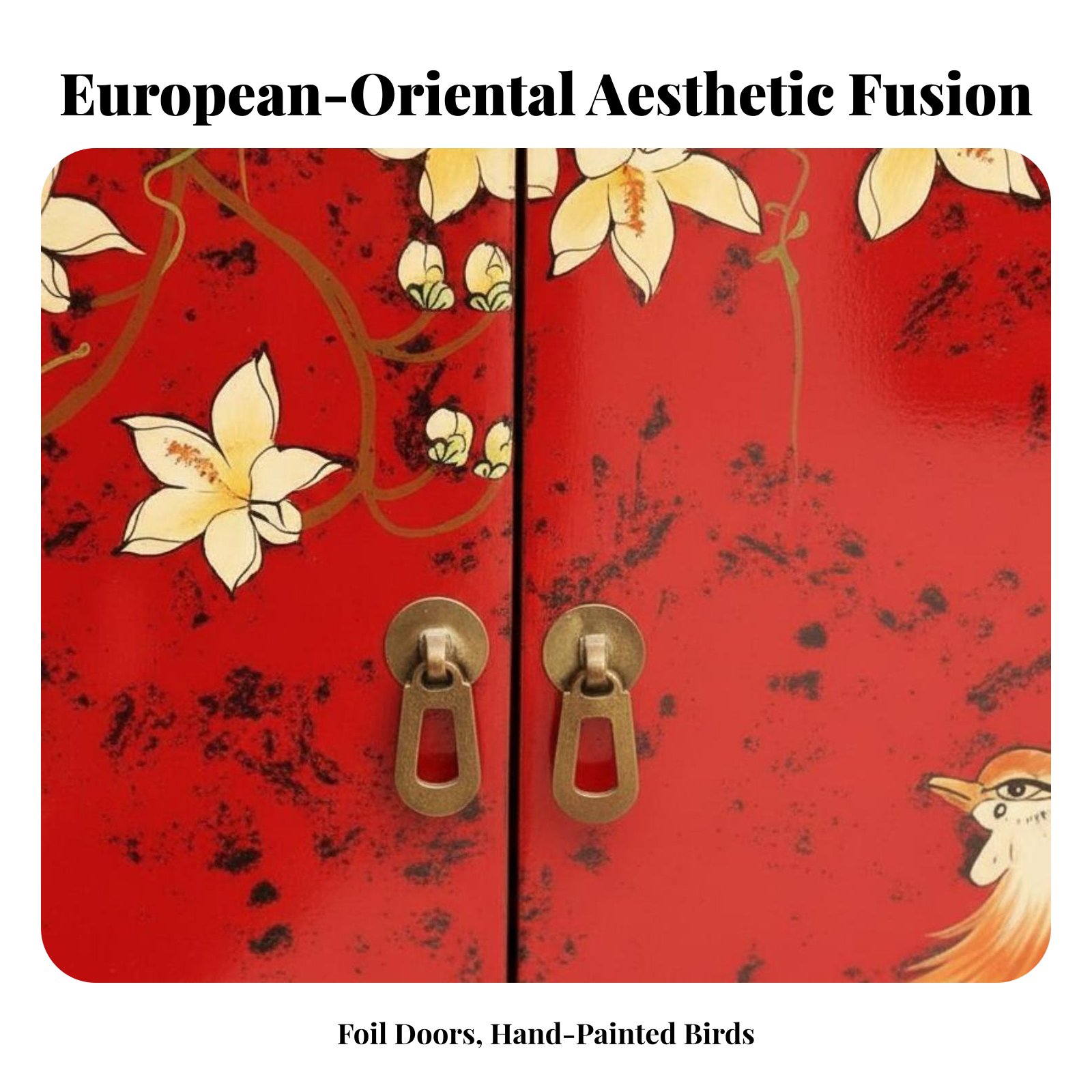 Hand-Painted 2-Door Cabinet Eu - огляд і ціна Interior Designer
