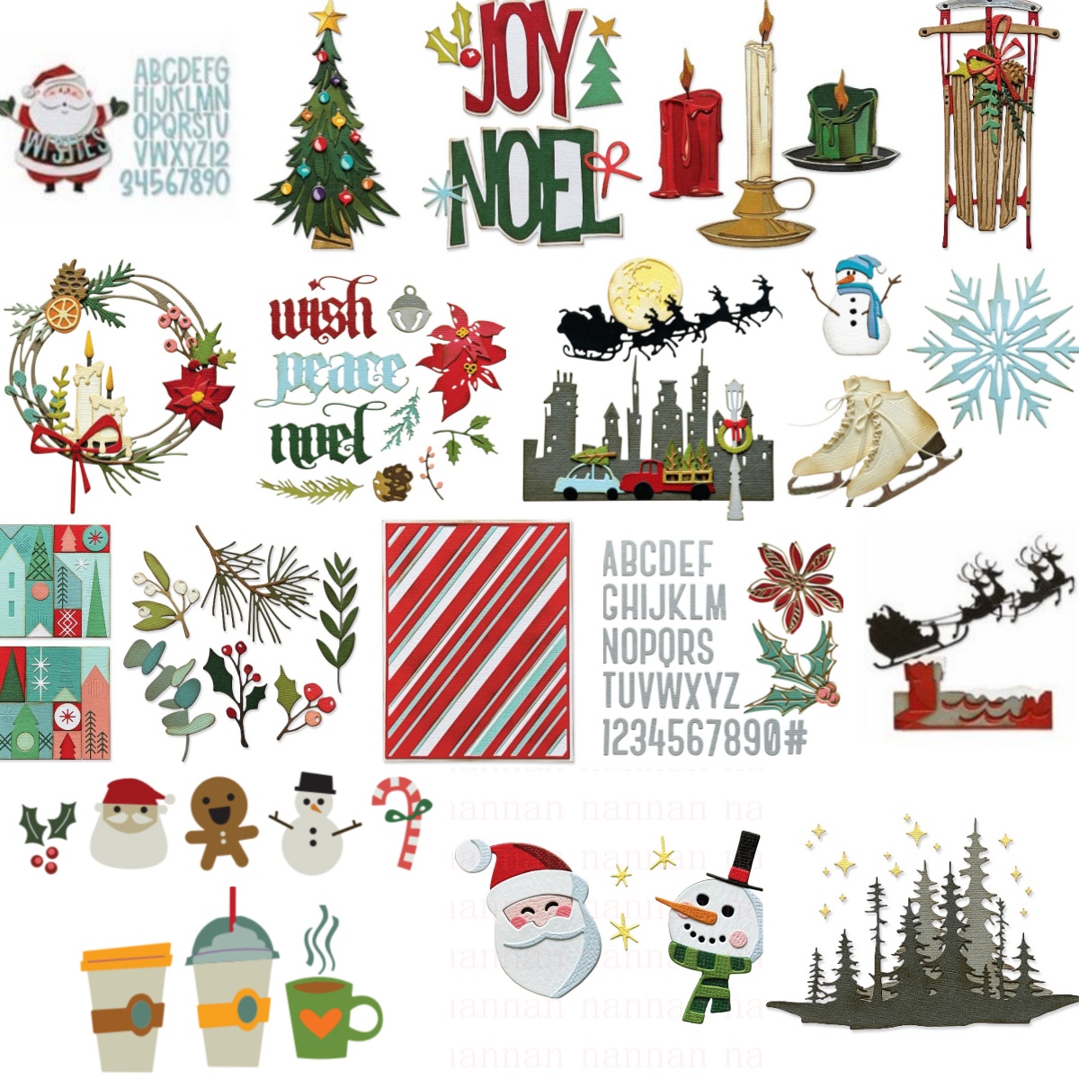 Christmas New Santa Tree Candl - огляд і ціна Interior Design Paper
