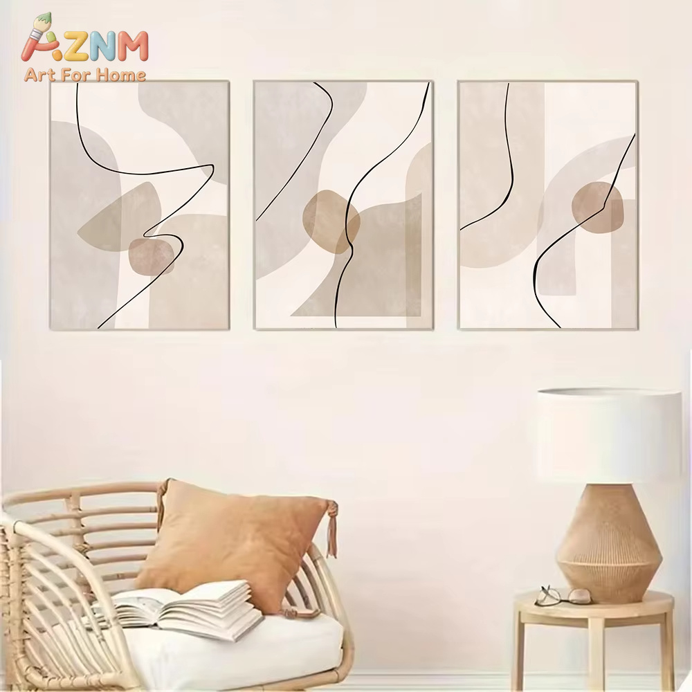 Abstract Beige Geometry Line W - огляд і ціна Interior Design Drawing