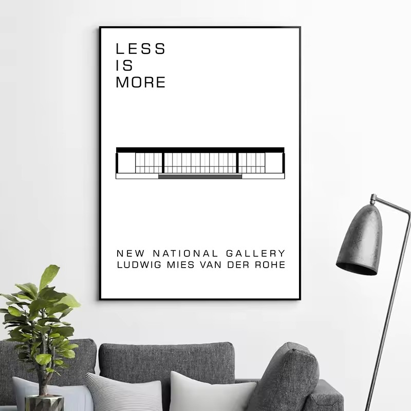Classic Farnsworth House Bauha - огляд і ціна Interior Design Layout