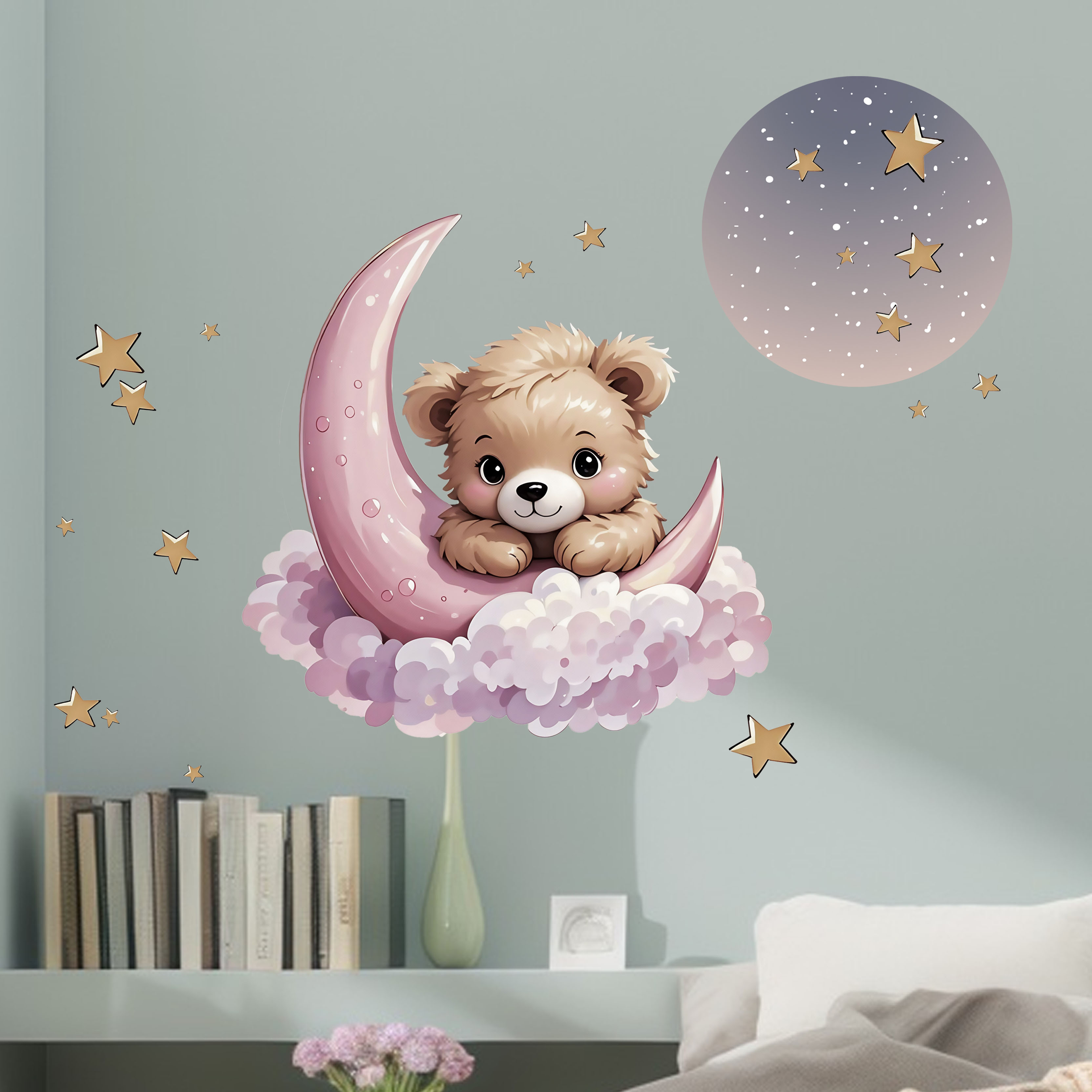 New Arrival Bear Star Moon Nig - огляд і ціна Interior Design Paper