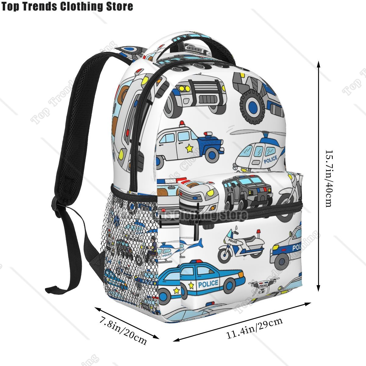 Police Car Design Backpacks Bo - огляд і ціна Interior Design Course