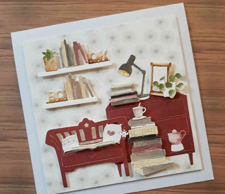 Piggy Craft metal cutting dies - огляд і ціна Interior Design Paper