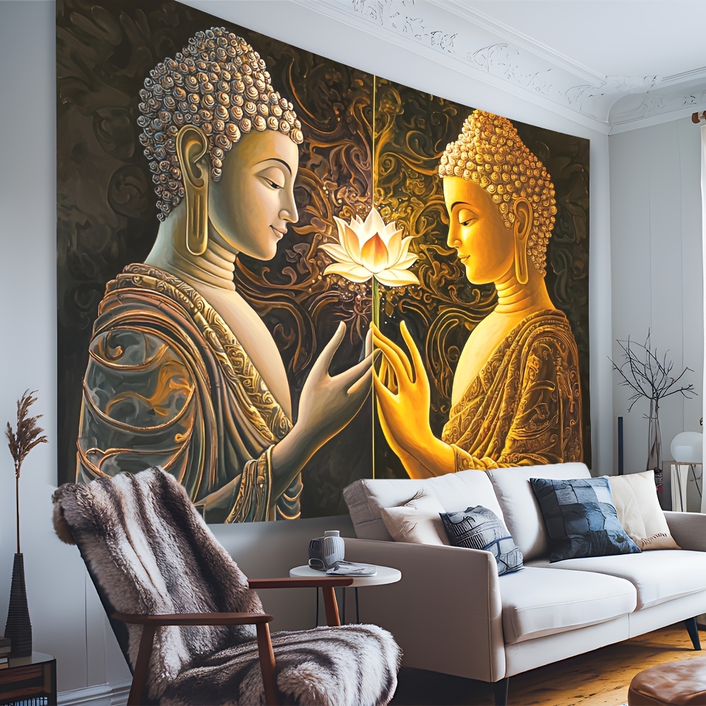 Buddha Lotus Wall Tapestry Spi - огляд і ціна Interior Design Zen Style