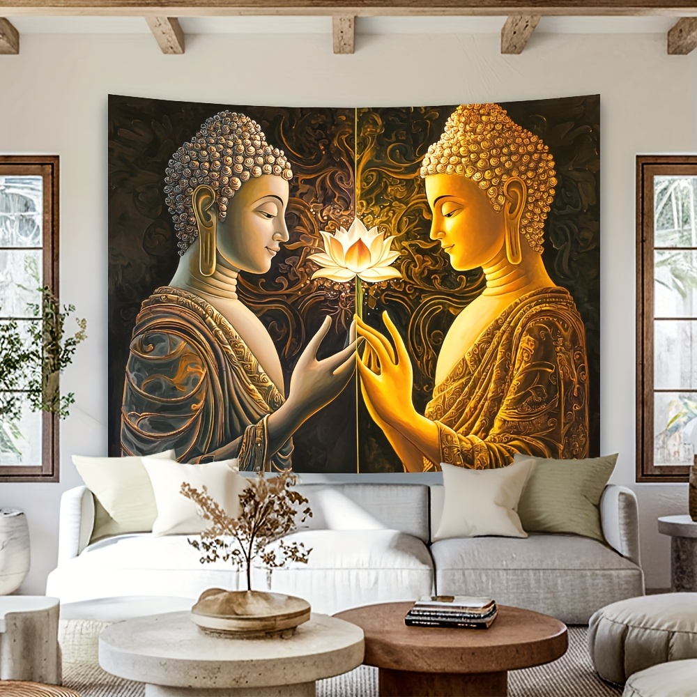 Buddha Lotus Wall Tapestry Spi - огляд і ціна Interior Design Zen Style