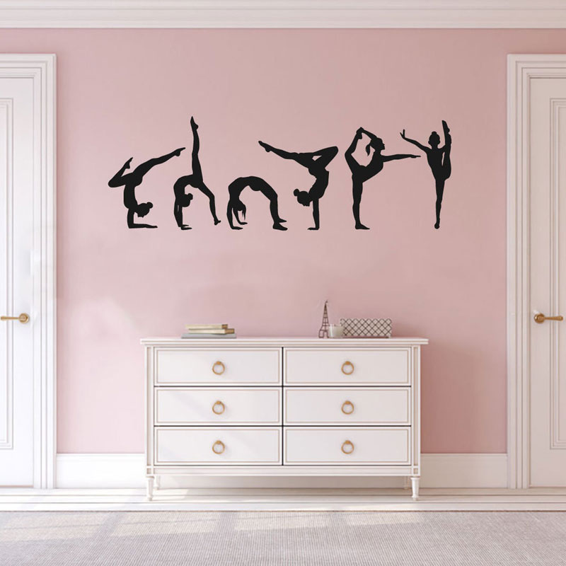 Set of 6 Gymnast Gymnastics Wa - огляд і ціна Interior Design Layout