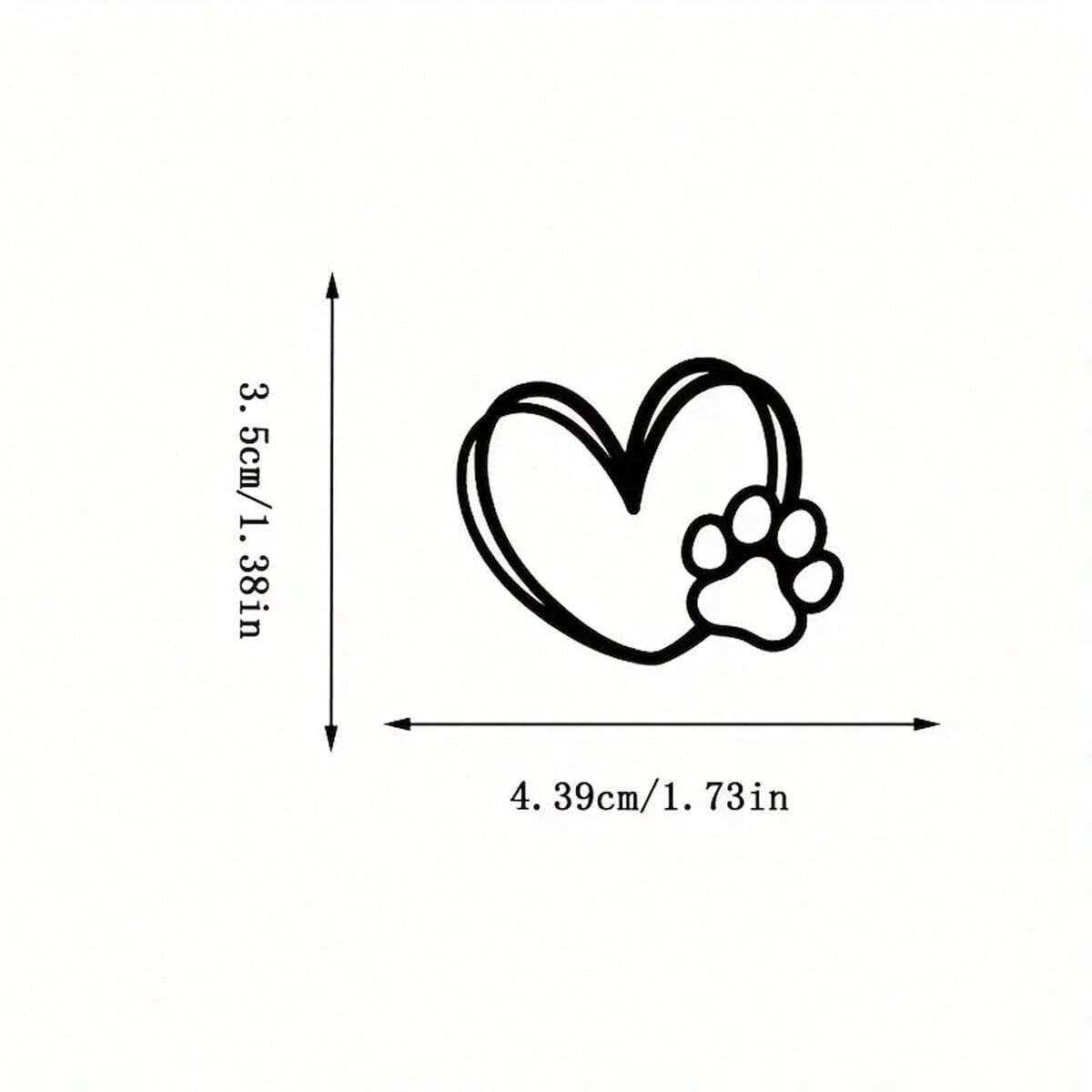 2pcs Heart Paw Print Rearview  - огляд і ціна Interior Design Journal