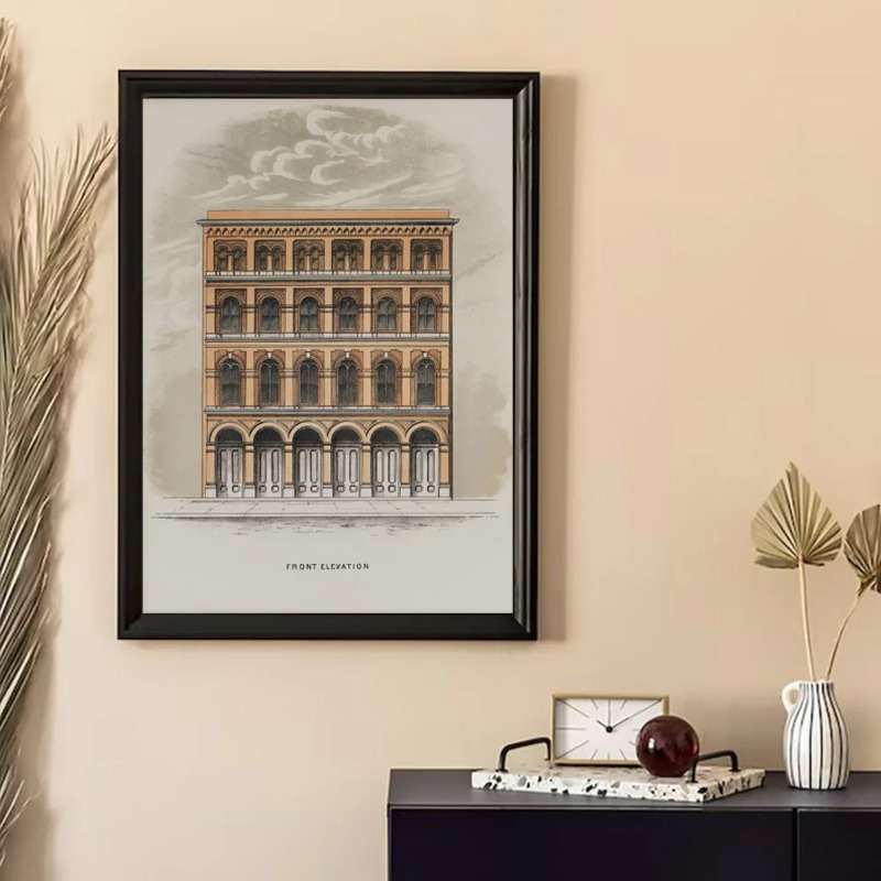 Vintage Drawing Sketch Geometr - огляд і ціна Interior Design Drawing