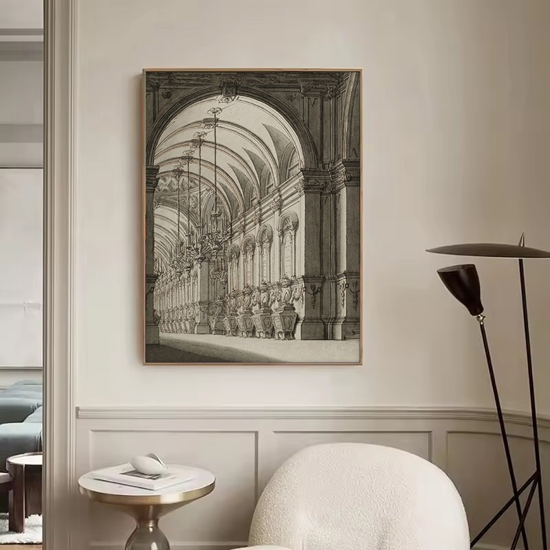 Vintage Drawing Sketch Geometr - огляд і ціна Interior Design Drawing